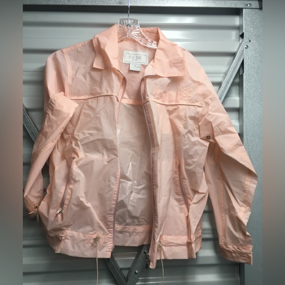 One of one cropped rain coat